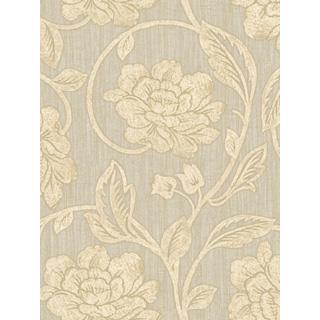 Seabrook Designs LE20408 Leighton Acrylic Coated Floral Wallpaper